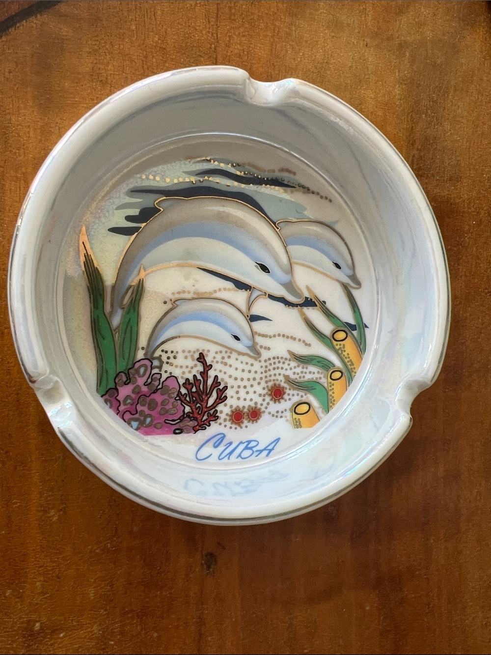 Vintage Ceramic Cuba Souvenir Ashtray - Home Decor